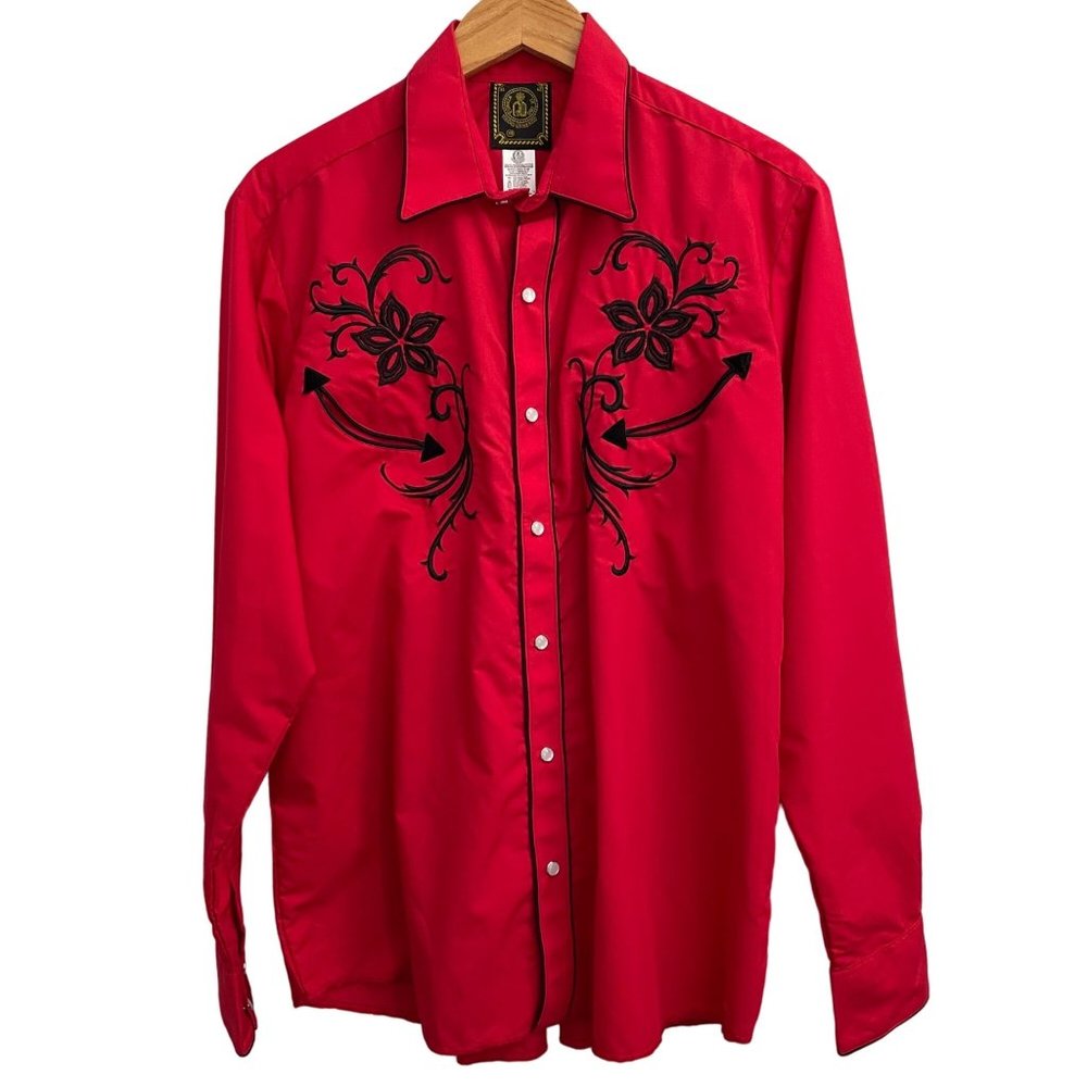 Pearl Snap Rodeo Shirt Size XL by Espuela De Oro